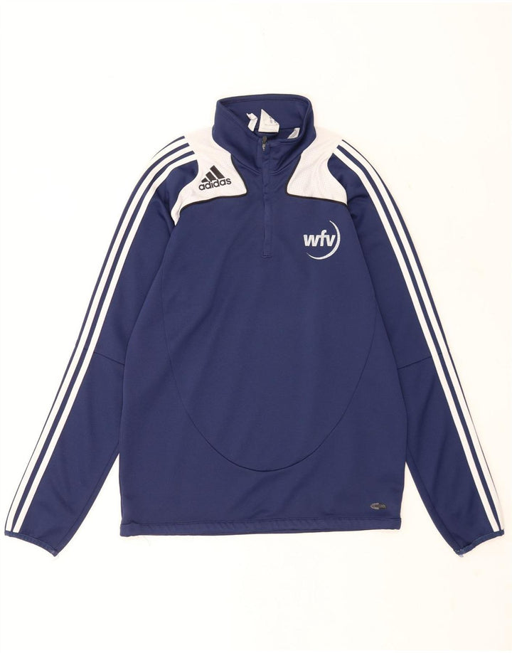 Trening pentru bărbați Adidas Graphic Pullover Top UK 40/42 Medium Bleumarin