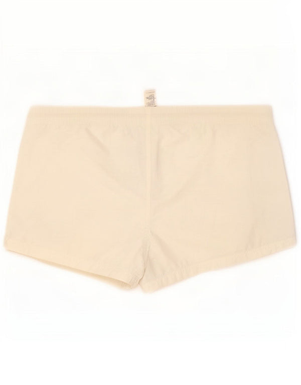 Pantaloni scurți casual cu grafic pentru femei Diesel, talie joasă, bumbac alb, mediu W30