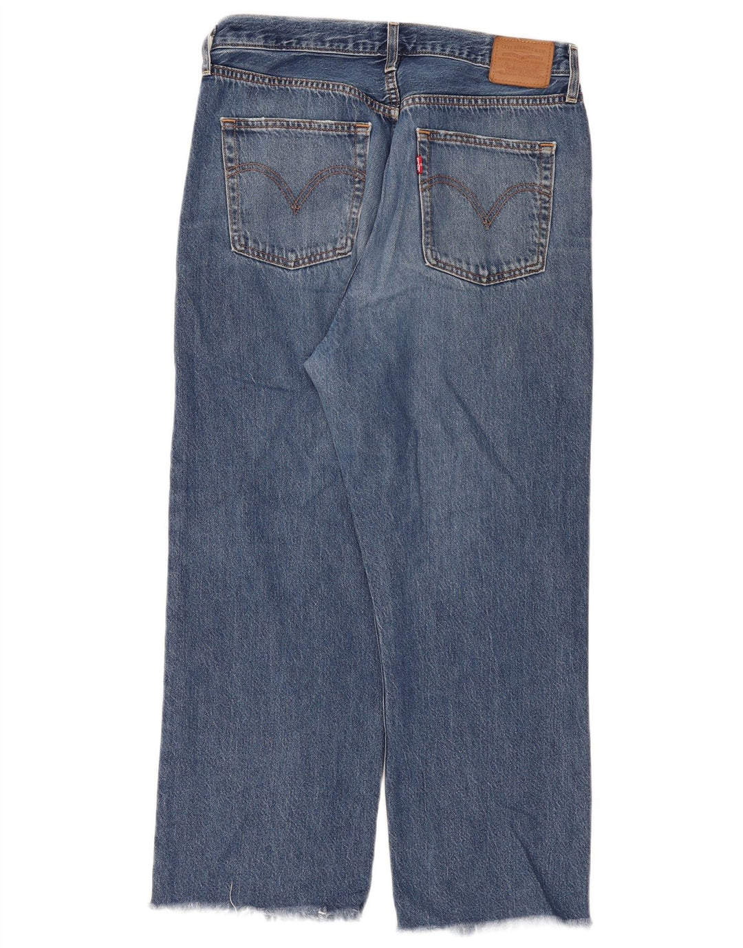 Blugi drepti pentru femei Levi's Ribcage W32 L29 Bumbac albastru