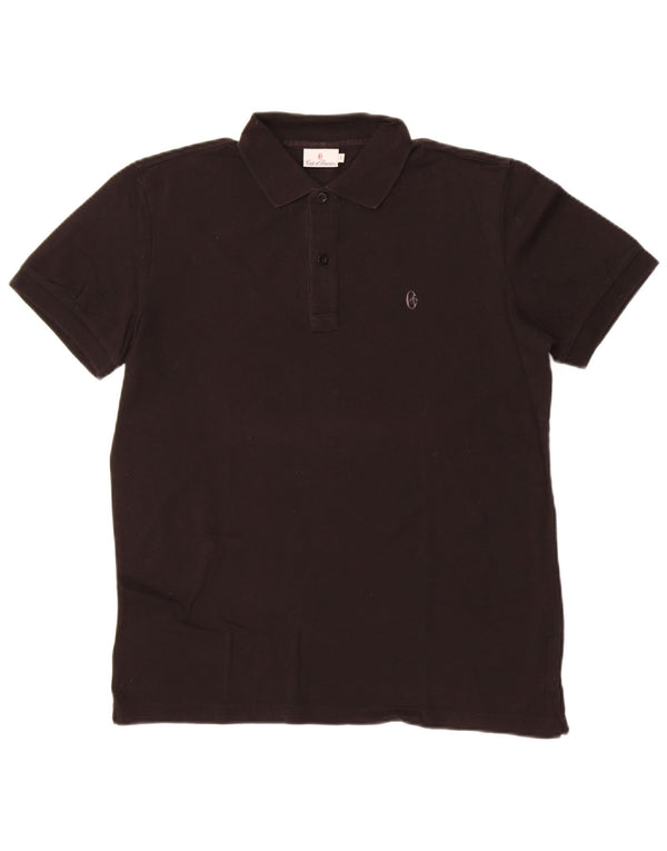 Tricou polo pentru bărbați Conte of Florence, bumbac negru mic