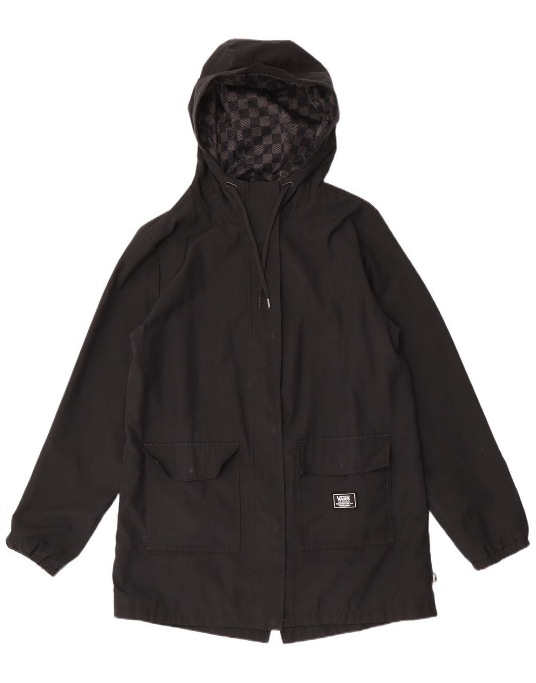 Pelernă de ploaie cu glugă pentru femei Vans UK 14 Poliester mediu negru