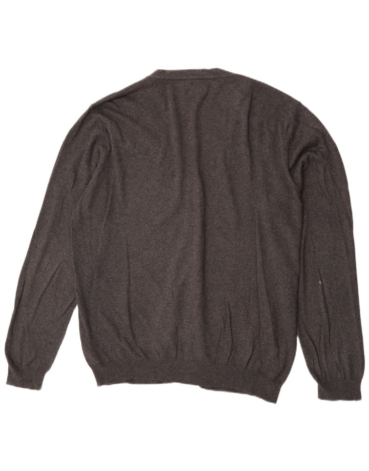 Pulover cardigan pentru bărbați Marks & Spencer, mare, gri, bumbac