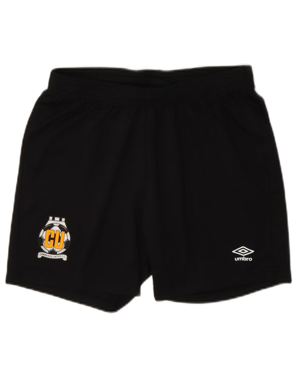 Umbro Boys Cambridge United F.C. Pantaloni scurți sport grafic 13-14 ani XL negru