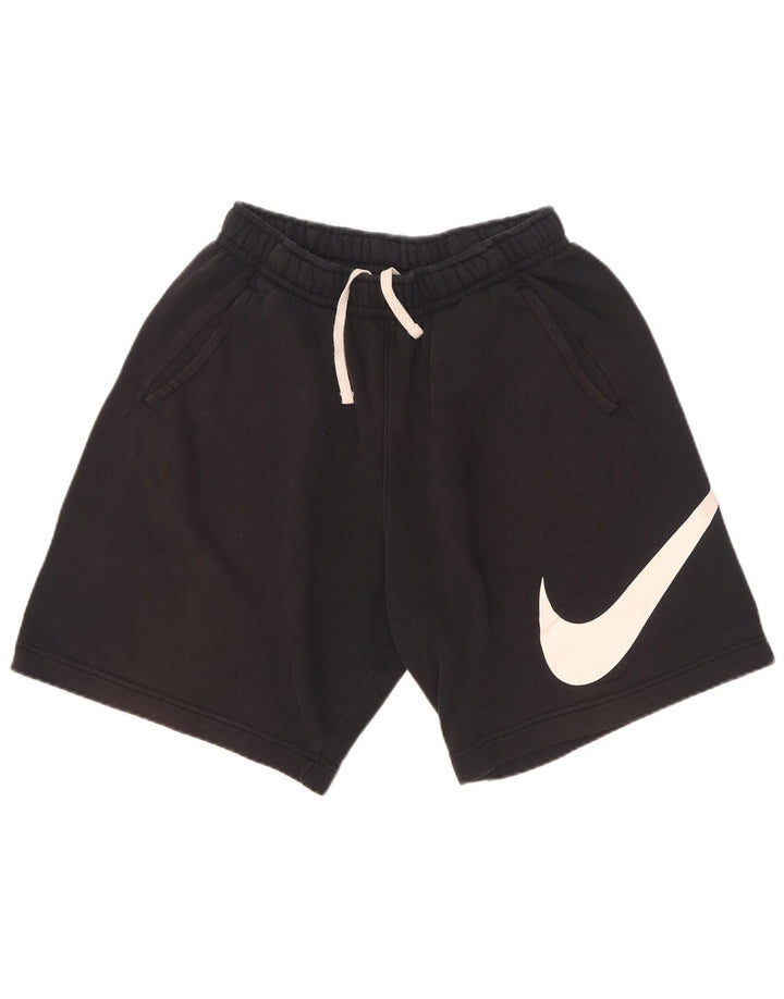 Pantaloni scurți sport grafic Nike pentru bărbați, bumbac negru mic