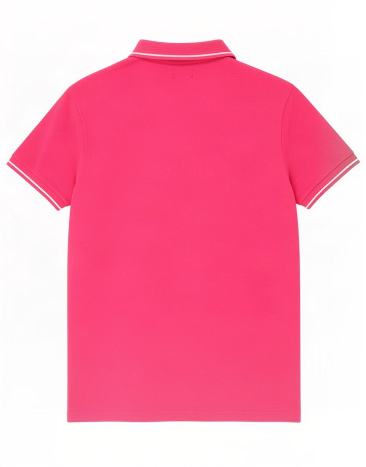 Cămașă polo Pierre Cardin pentru bărbați, bumbac roz mediu