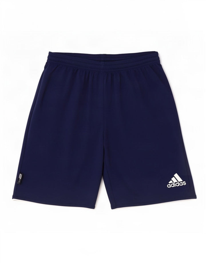 Pantaloni scurți sport pentru bărbați Adidas Climalite, poliester, albastru mic