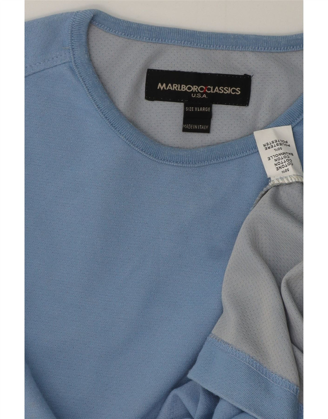 Marlboro Classics Top pentru bărbați cu mânecă lungă XL, bumbac albastru