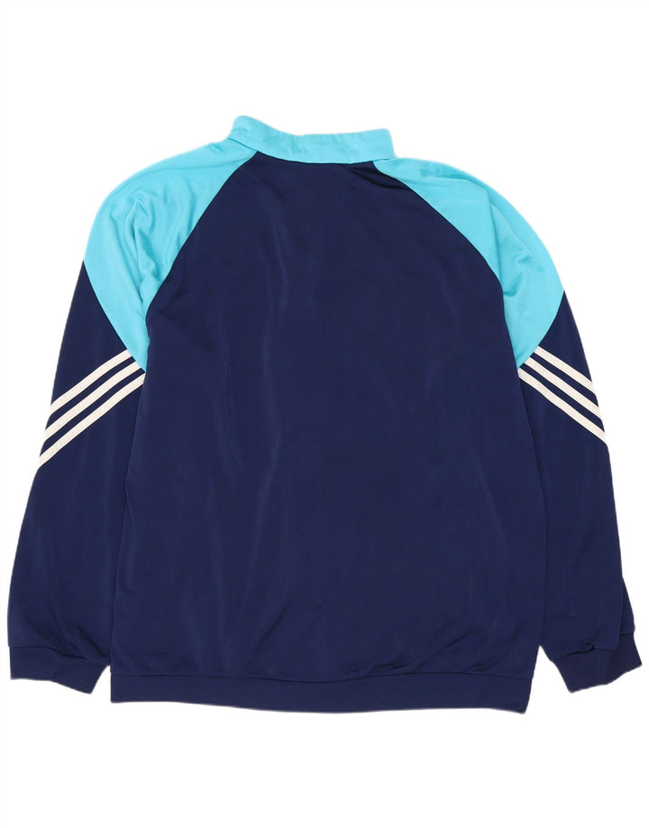 Trening complet pentru bărbați ADIDAS XL, albastru bleumarin, poliester color bloc