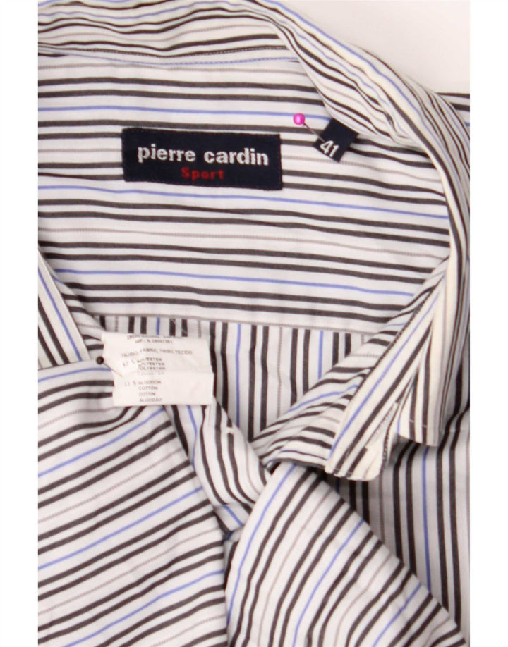 Pierre Cardin Cămașă pentru bărbați Mărimea 41 Poliester cu dungi multicolore mari