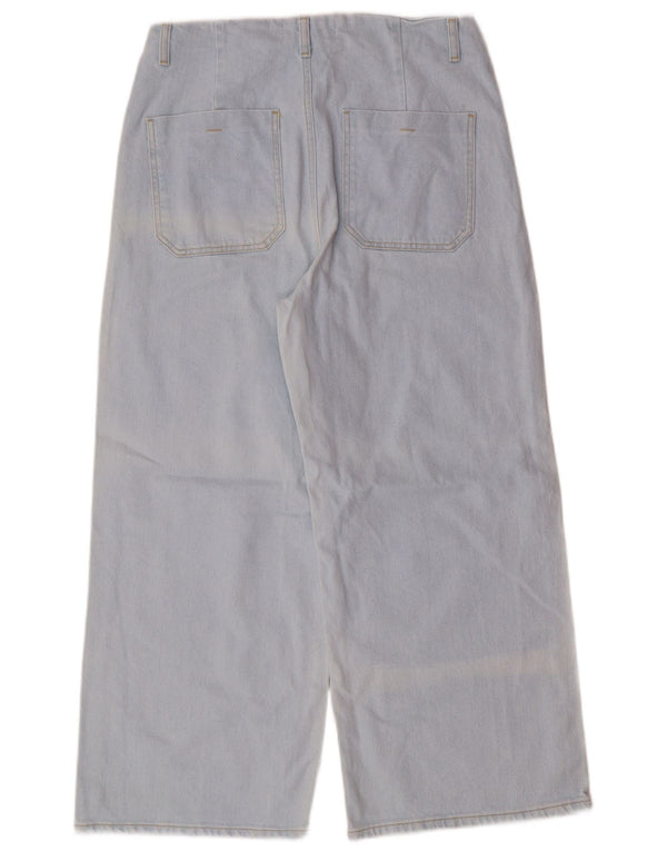 Blugi de damă Zara cu talie înaltă cu picioare largi EU 42 Large W32 L26 Blue Classic