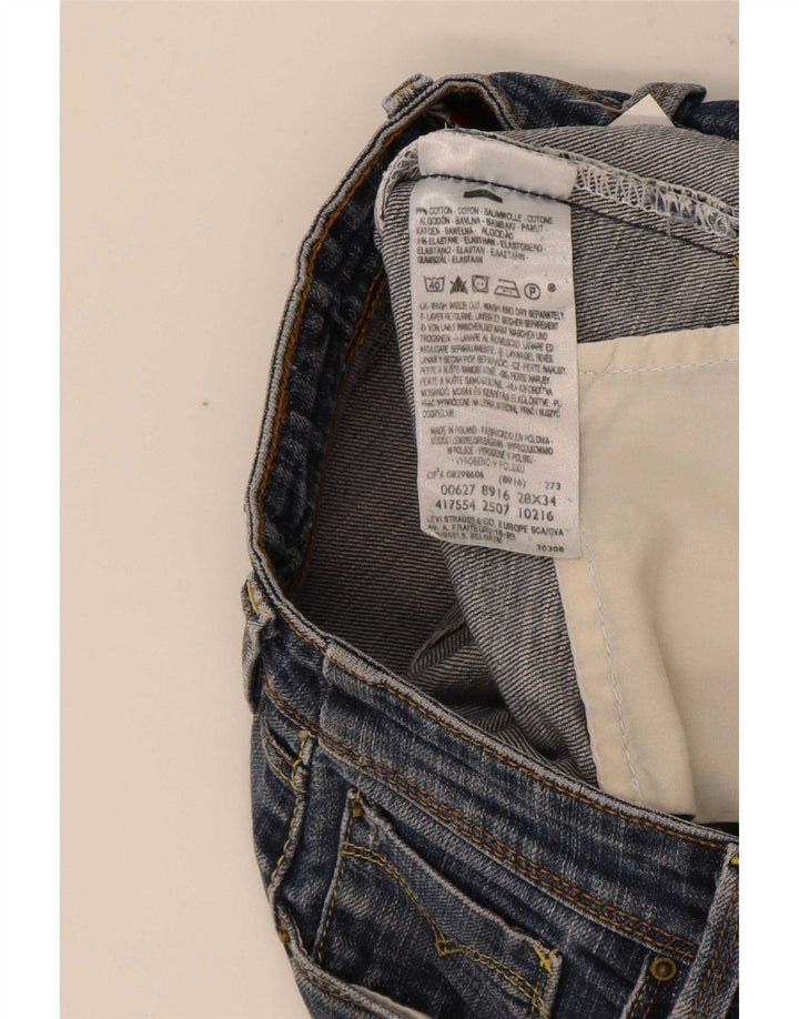 Blugi drepti pentru femei Levi's 627 W28 L28 Bumbac albastru