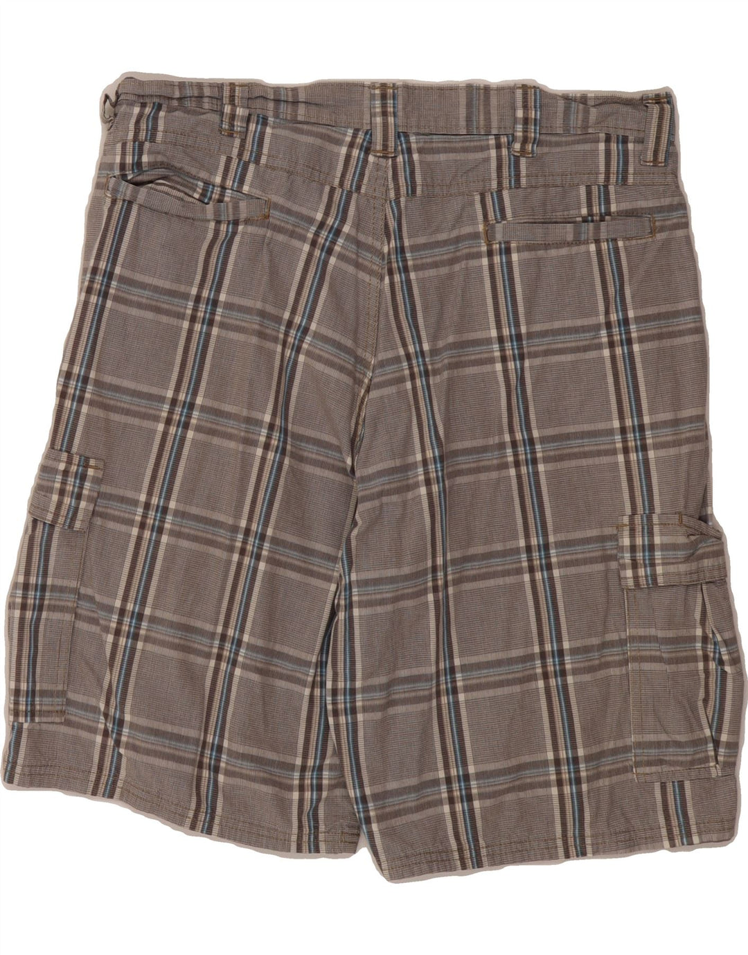 WRANGLER Mens Cargo Shorts W36 Large  Grey Houndstooth Cotton Vintage Wrangler and Second-Hand Wrangler from Messina Hembry 
