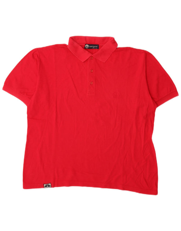 Cămașă polo Navigare pentru bărbați 2XL bumbac roșu