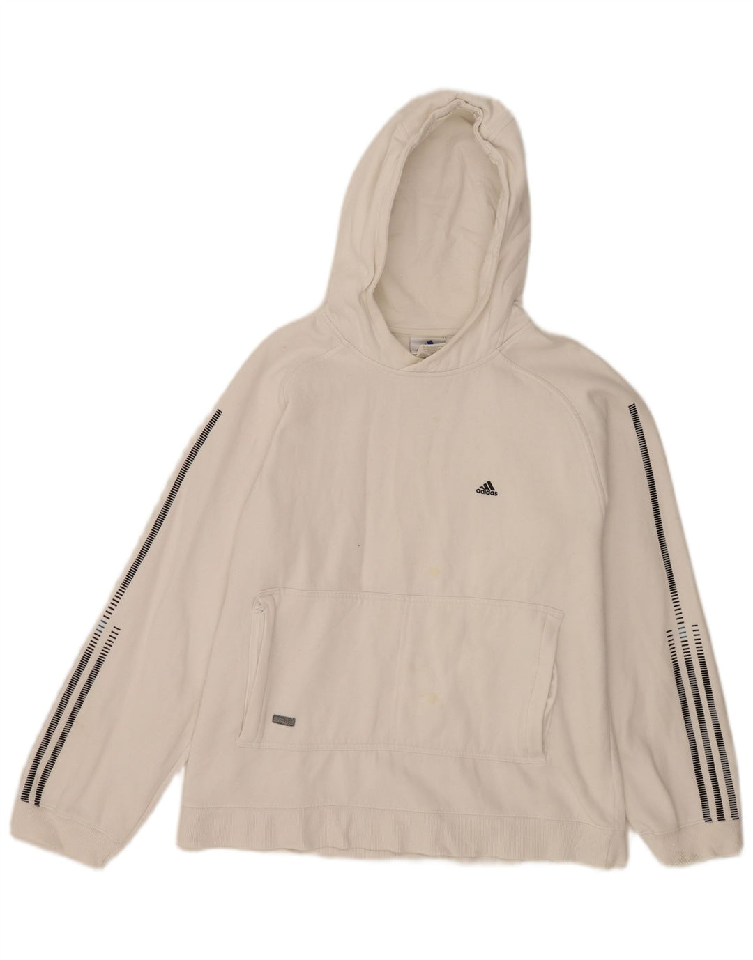 Pulover Adidas pentru bărbați, bumbac alb mediu