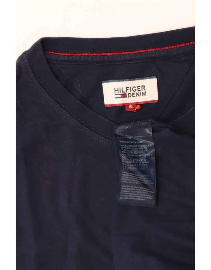 Tricou obișnuit pentru bărbați Tommy Hilfiger Top mic din bumbac bleumarin