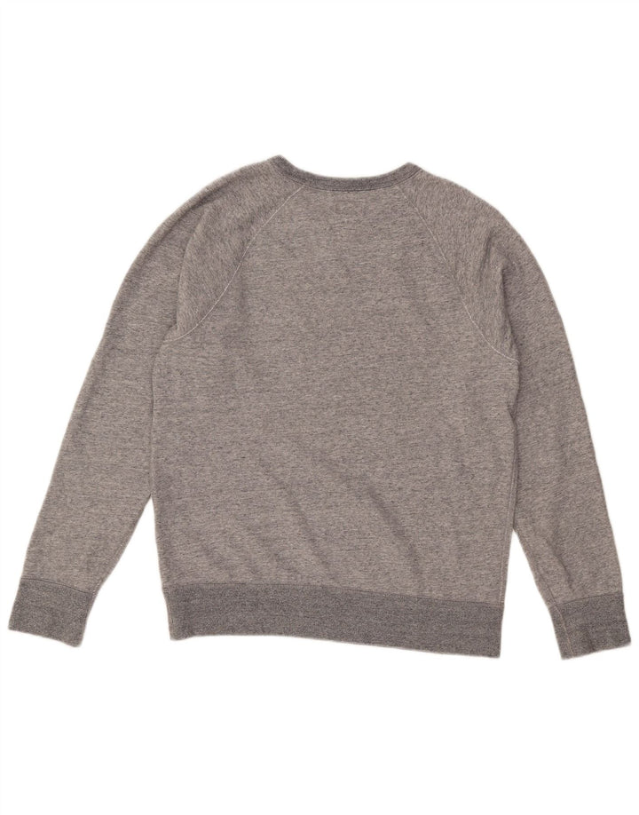 Hanorac pentru bărbați J. Crew Jumper mic, gri, bumbac cu pete