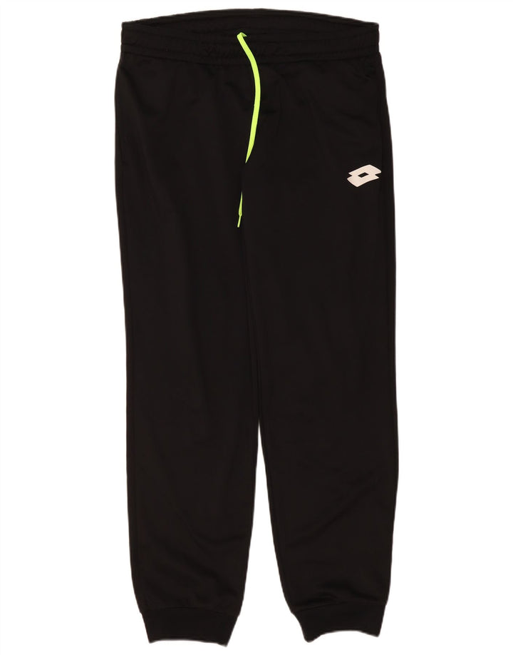 Pantaloni de trening pentru bărbați Lotto Joggeri Poliester mediu negru