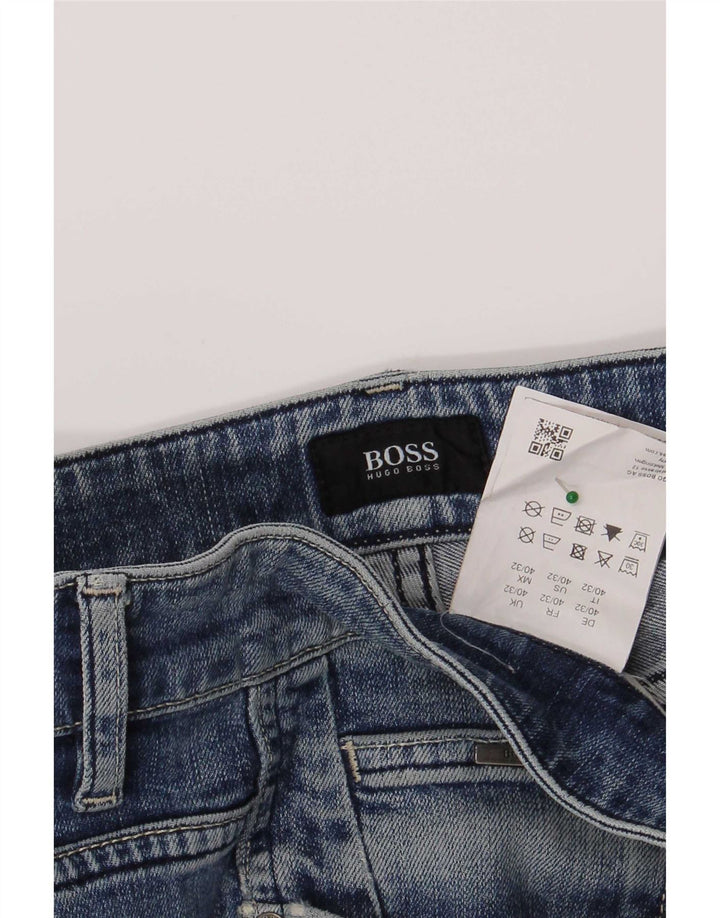 Blugi slim pentru bărbați Hugo Boss W40 L32 Bumbac albastru