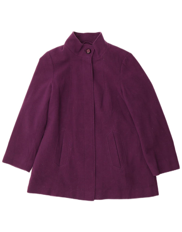 Pardesiu pentru femei Marks & Spencer UK 14 mare lână violet