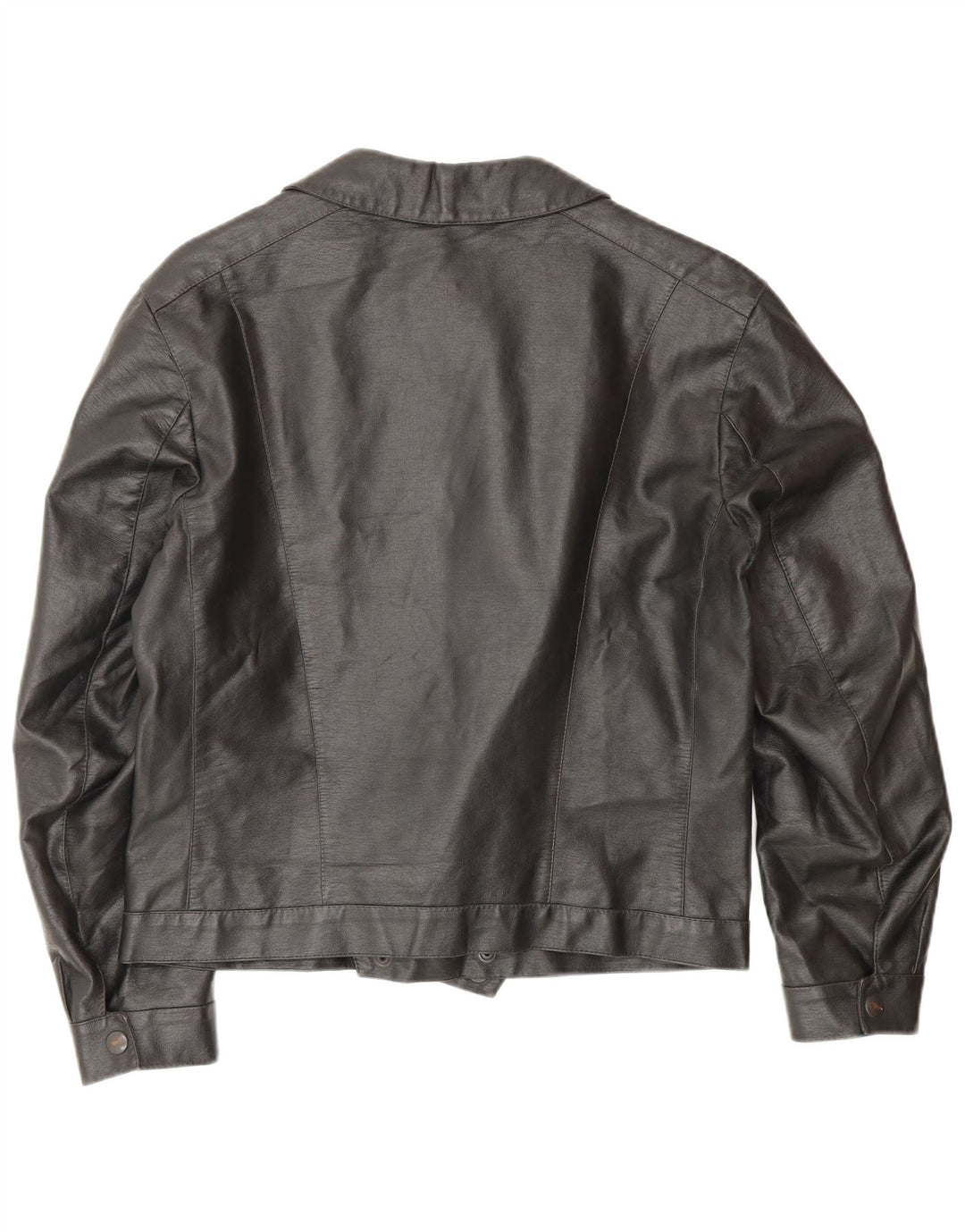 Jachetă pentru motociclist din piele vintage pentru bărbați UK 38 Medium Black