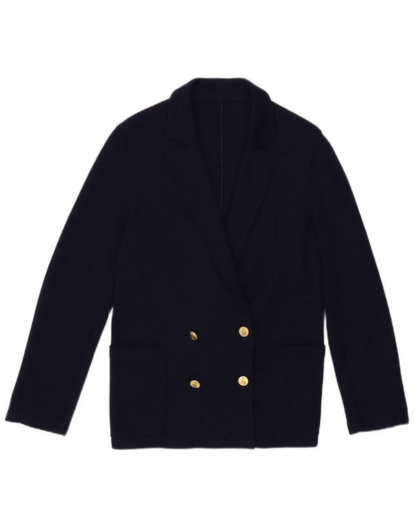 Pulover Cardigan Vintage pentru bărbați UK 10 Mic Bleumarin