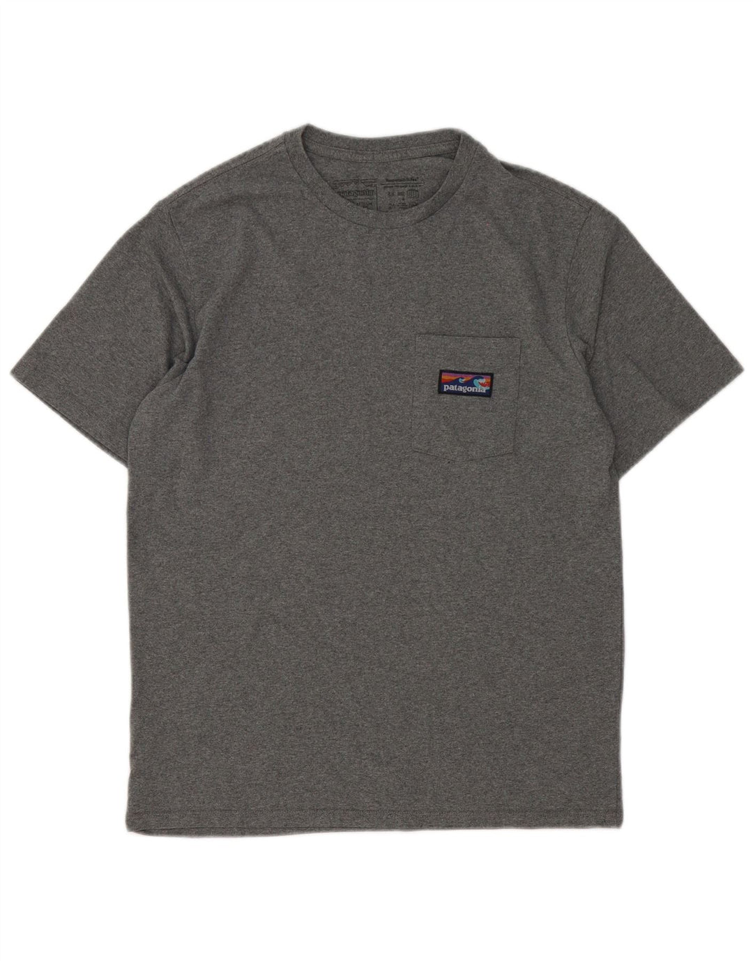 Tricou Patagonia pentru bărbați, cu croiala normală, top mic, gri bumbac