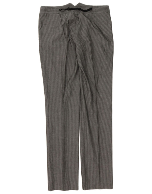Pantaloni de costum Sisley pentru femei IT 42 Medium W30 L32 Gri Pinstripe