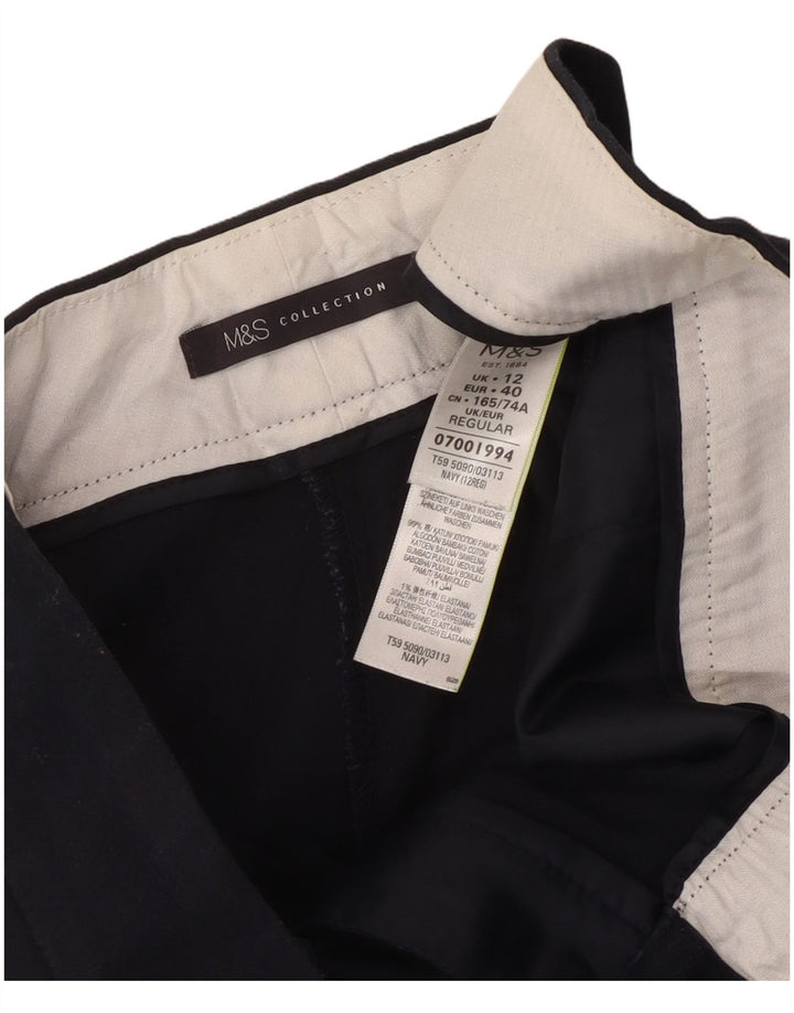 Pantaloni Capri pentru femei Marks & Spencer UK 12 Medium W34 L22 Bleumarin
