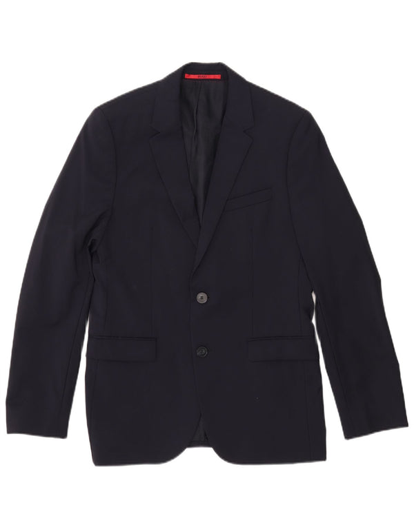 Blazer pentru bărbați Hugo Boss, cu 2 nasturi, EU 46 Mic Bleumarin