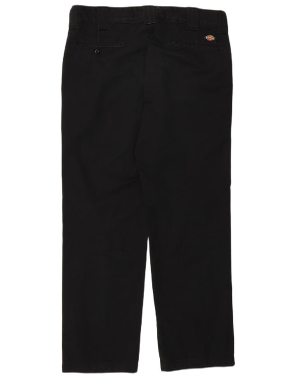 Pantaloni chino slim drepti pentru bărbați Dickies L34 L32 Poliester negru