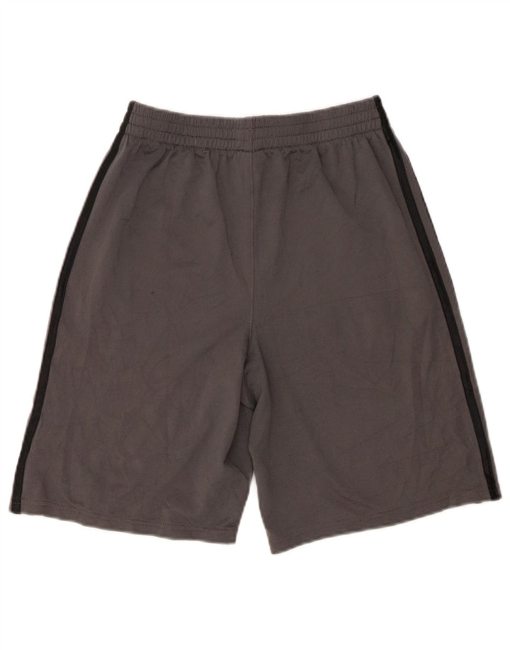Pantaloni scurți sport pentru băieți Adidas 14-15 ani, mari, gri, poliester