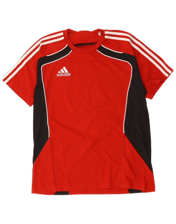 Tricou grafic Adidas pentru bărbați Top UK 36/38 Small Red Colorblock Bumbac