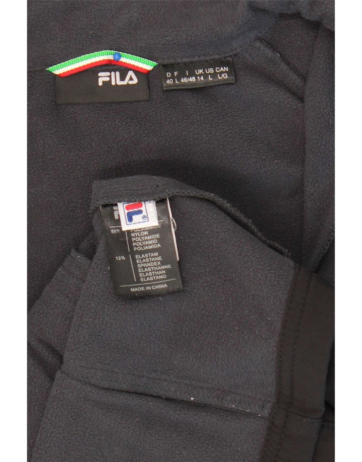 Jachetă de trening Fila pentru femei UK 14, mare, negru, nailon