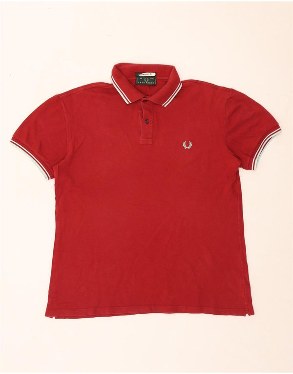 Cămașă polo Fred Perry pentru bărbați IT 48 Medium Burgundy Bumbac