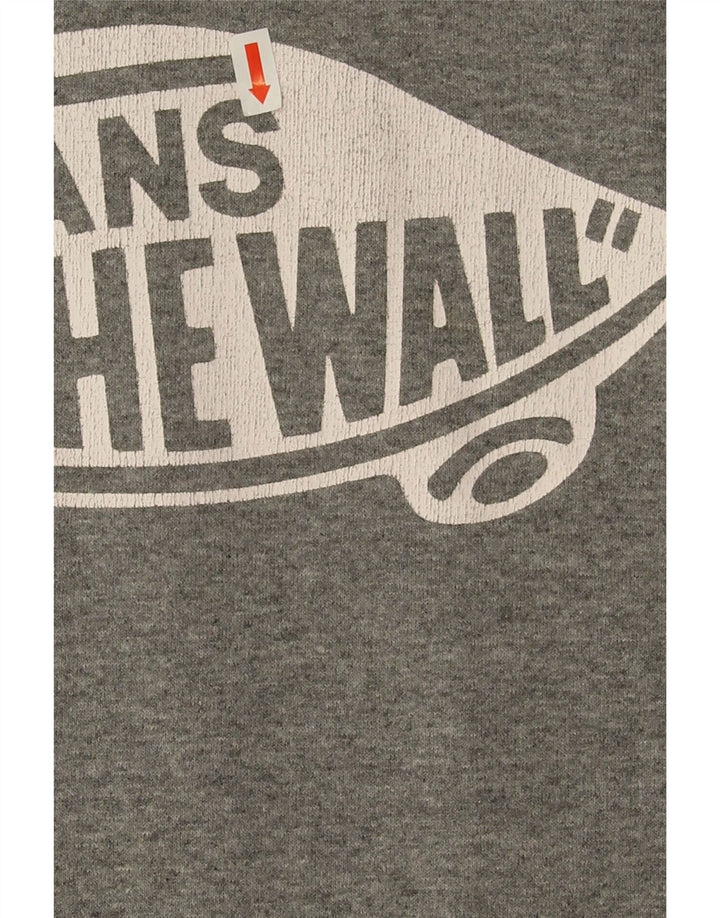 Pulover Vans Graphic pentru bărbați, bumbac, gri mic