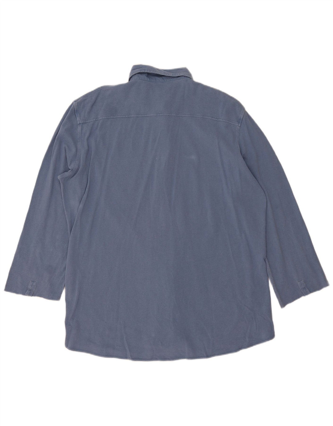 Cămașă Fay pentru bărbați cu mâneci 3/4 2XL, bumbac albastru