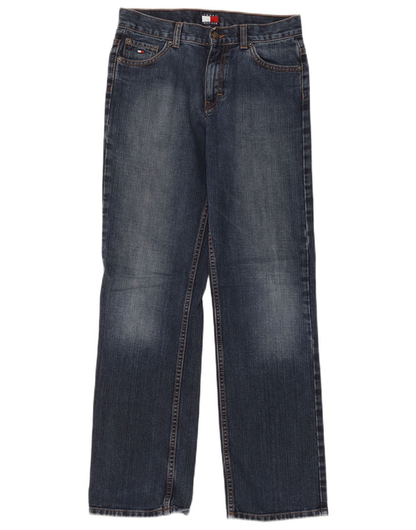 Blugi drepti pentru femei cu talie înaltă Tommy Hilfiger US 12 Large W30 L30 Blue