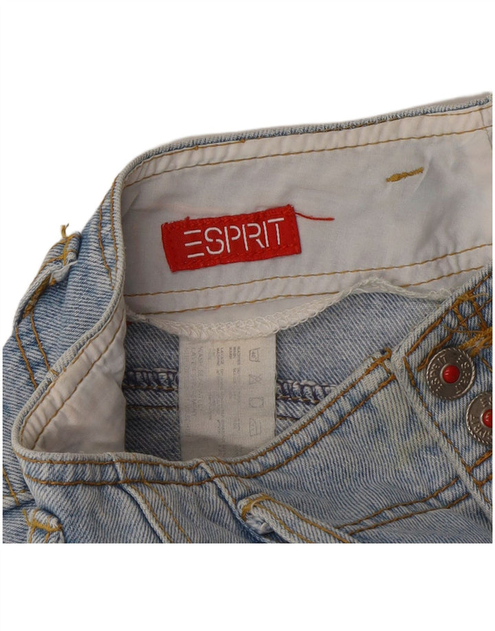 Pantaloni scurți din denim pentru femei Esprit W30, bumbac albastru mediu