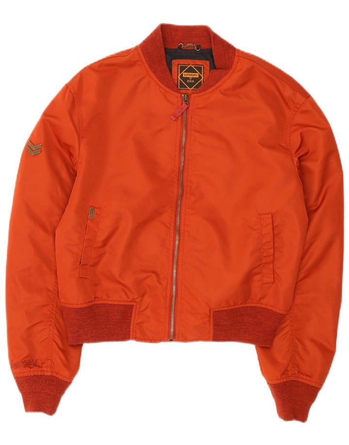 Jachetă bomber supradimensionată pentru femei Superdry UK 8 Small Red Nylon