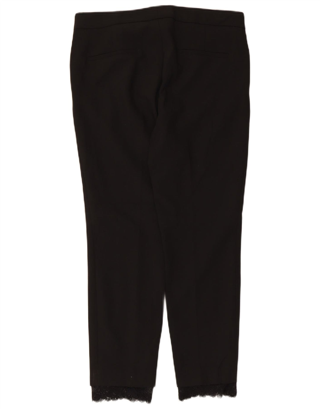 Pantaloni de costum slim pentru femei Zara Mediu L28 L26 Poliester negru
