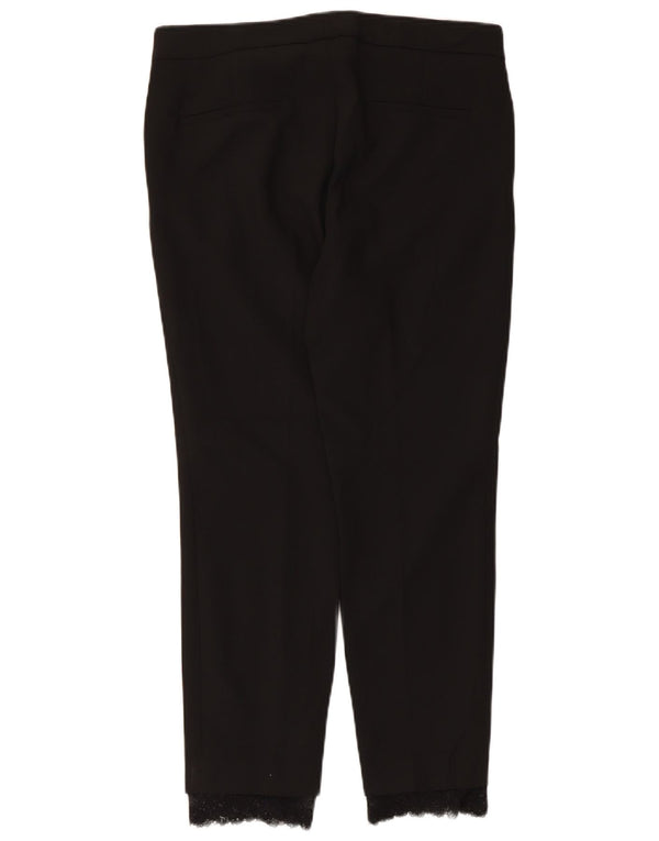 Pantaloni de costum slim pentru femei Zara Mediu L28 L26 Poliester negru