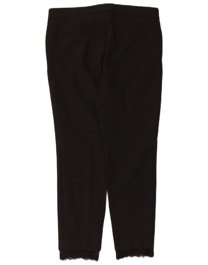 Pantaloni de costum slim pentru femei Zara Mediu L28 L26 Poliester negru