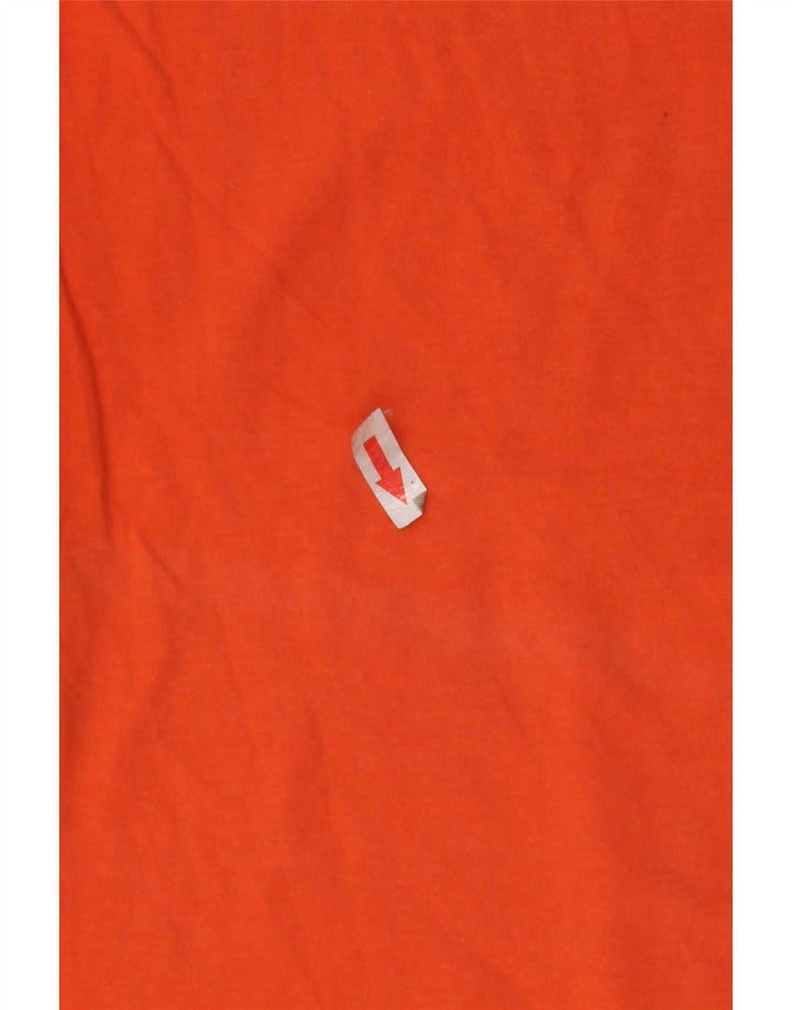 Tricou cu grafic pentru bărbați Fila Top din bumbac cu dungi portocaliu mediu