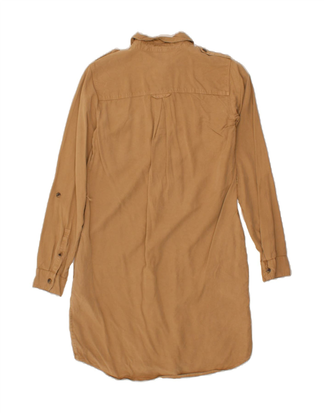 EDDIE BAUER Womens Pullover Shirt Dress US 4 Small Brown Lyocell Vintage Eddie Bauer and Second-Hand Eddie Bauer from Messina Hembry 