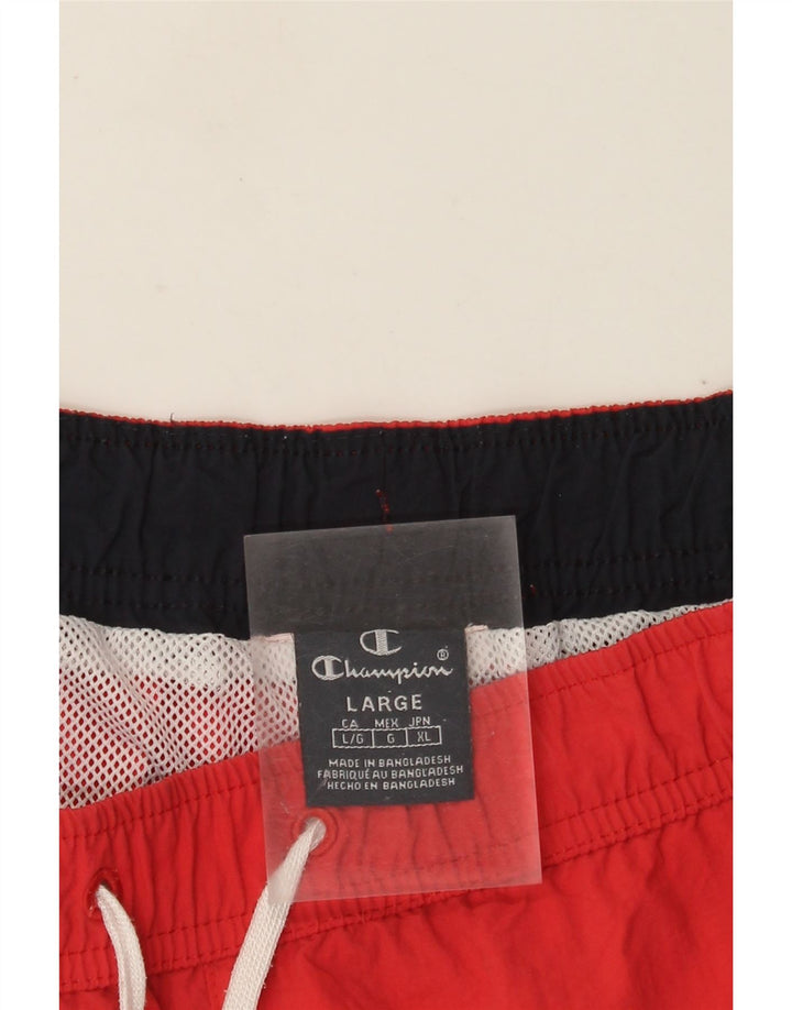 Pantaloni scurți de înot grafic pentru bărbați Champion, roșii mari