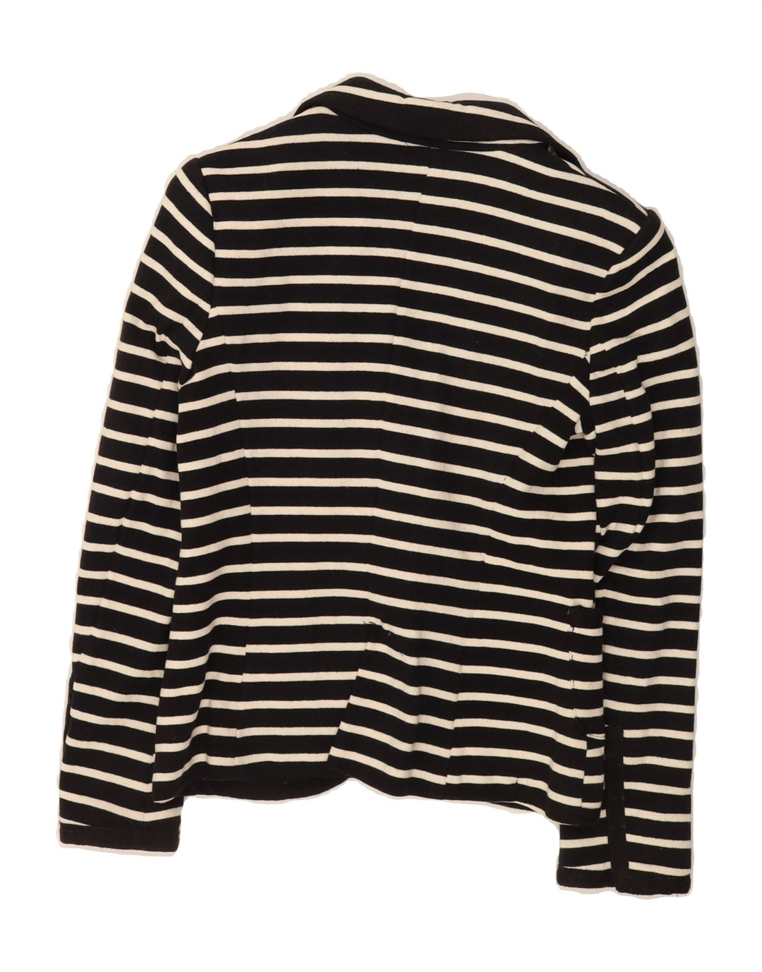 ZARA Womens 1 Button Blazer Jacket UK 12 Medium Black Striped Vintage Zara and Second-Hand Zara from Messina Hembry 