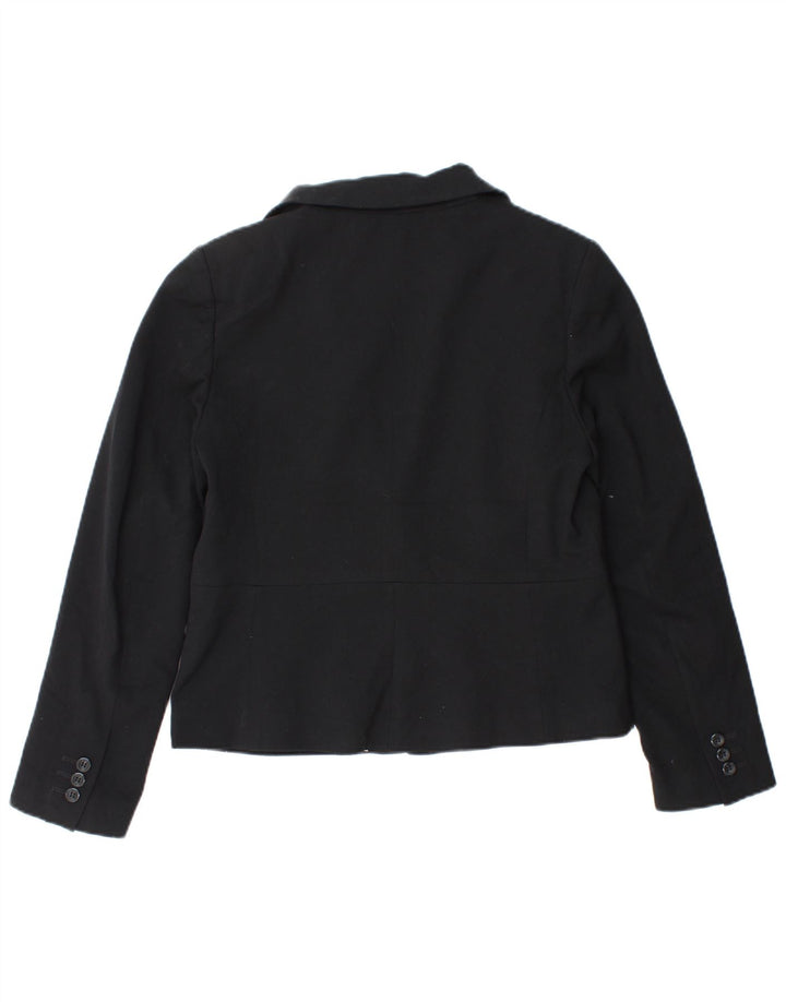 Jachetă pentru femei Marks & Spencer Crop 1 Button Blazer UK 12 Medium Black