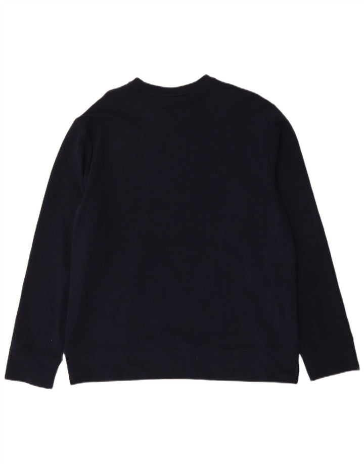 Hanorac pentru bărbați Reebok Jumper mare din bumbac bleumarin