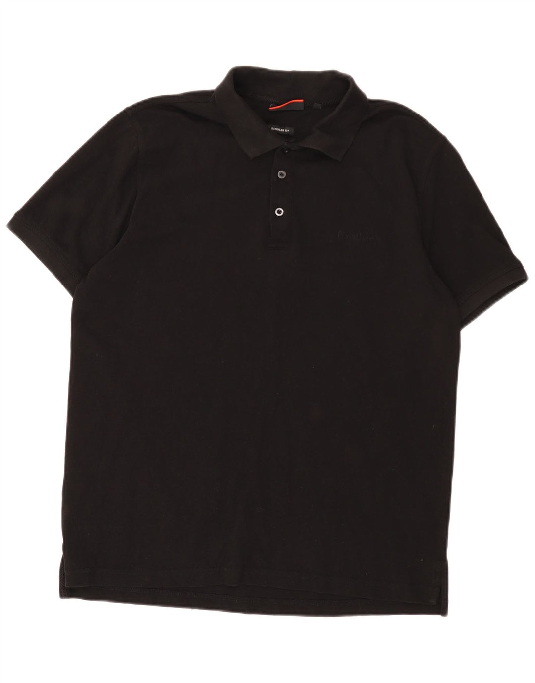 Cămașă polo pentru bărbați Pierre Cardin, mare, negru, cu formă normală