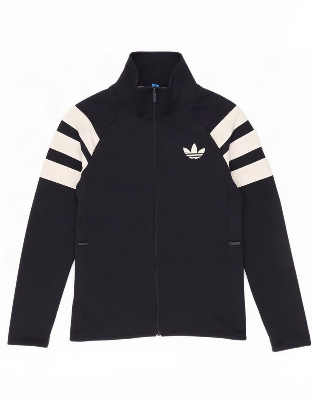 Jachetă de trening pentru bărbați Adidas, albastru mic, poliester color bloc